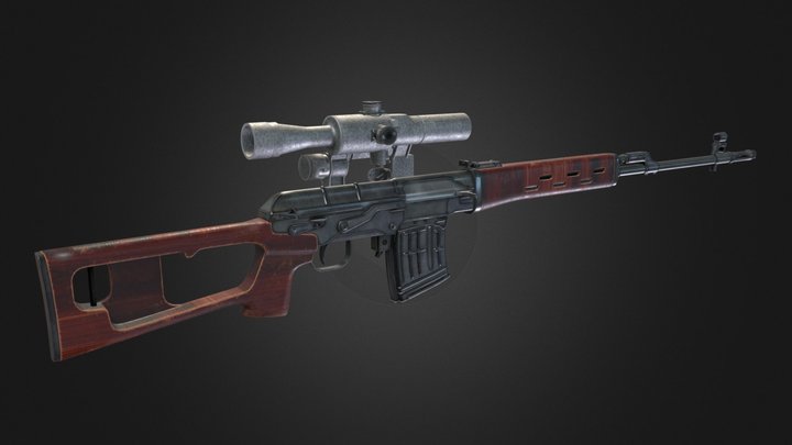SVD Sniper Rfile 3D Model