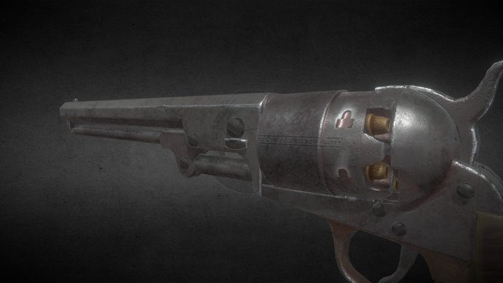 Colt pistol (civil war) 3D Model
