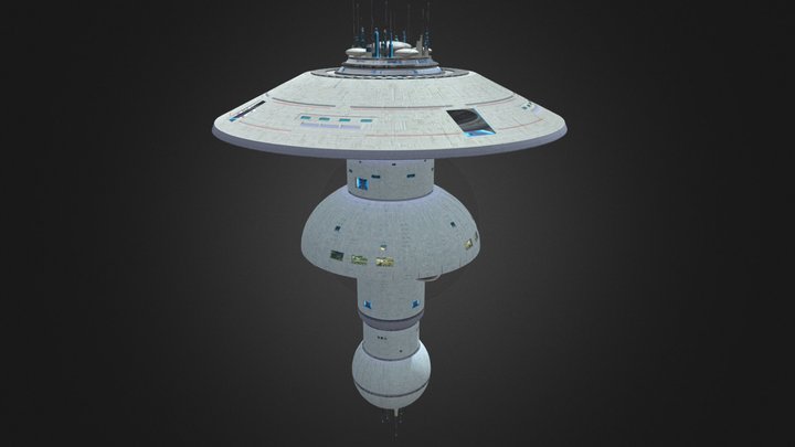 Star Trek Earth Spacedock 3D Model