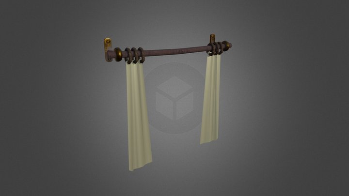 CartoonStyle_Curtain 3D Model