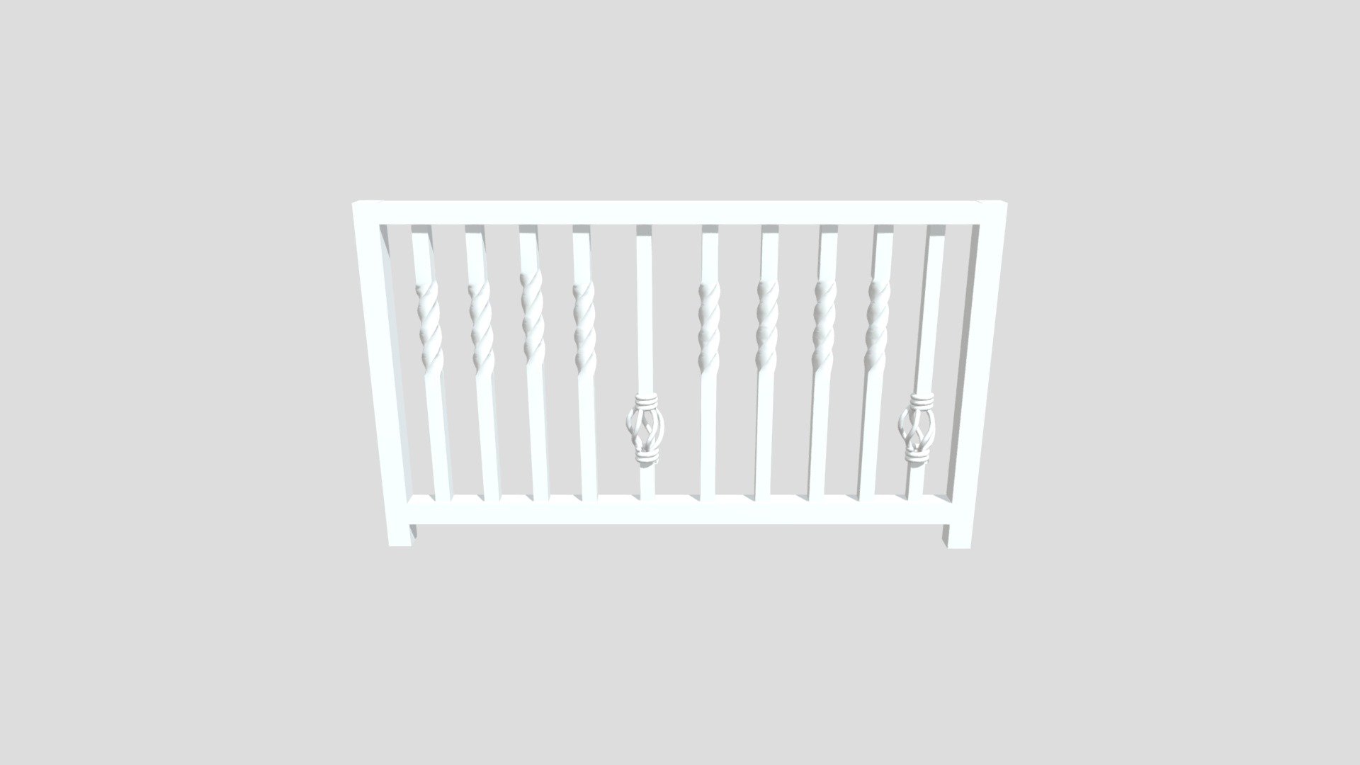 Wrought iron rails
