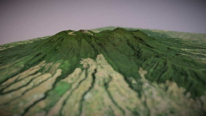 Gede Pangrango 3D Model