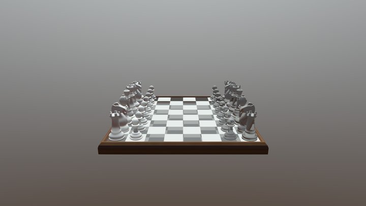 Chess Set 3D Model
