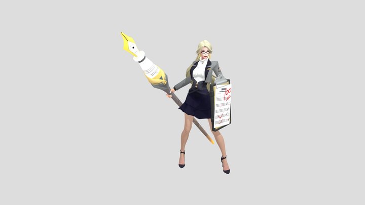 雅典娜 单词大作战 3D Model