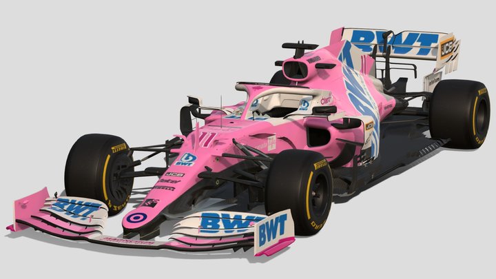 2020 F1 Racing Point RP20 – Gratis 3D-model STL