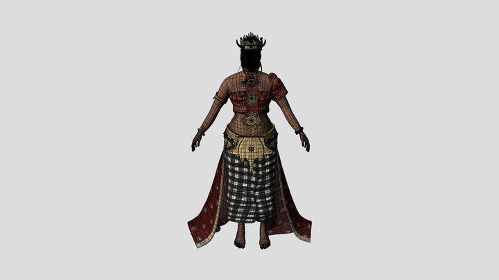 Rangda, Queen of the Leyak Demons 3D Model