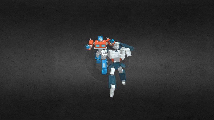 Megatron And Optimus PRIME(lego version) 3D Model