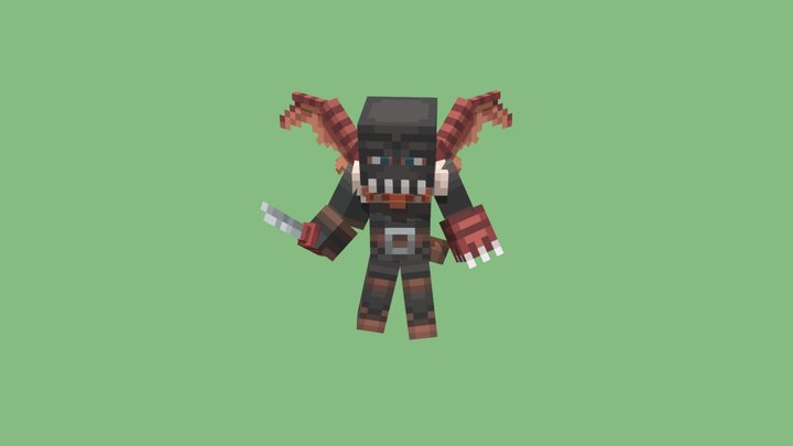 Dragon Slayer attack pos 3D Model