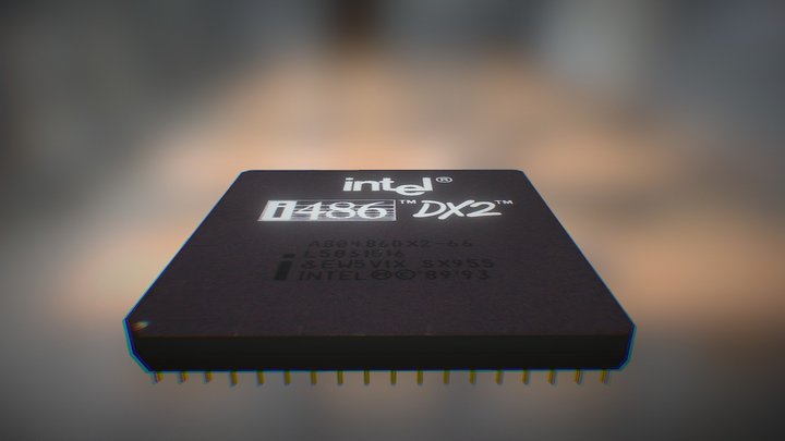 INTEL 486 3D Model