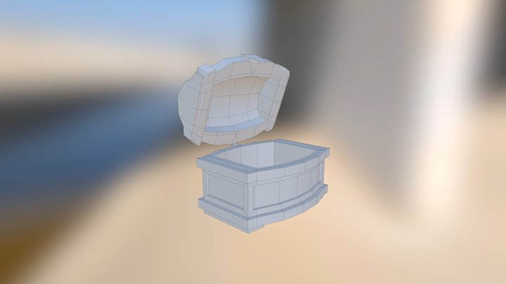 Treasure Chest Asset 3D Model