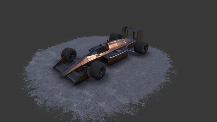 Stylized Formula One car 3D Model