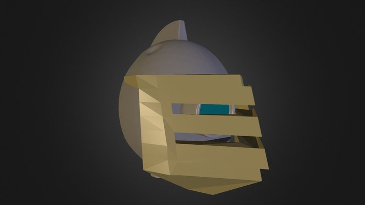 Bulletproof Knight Head 3D Model