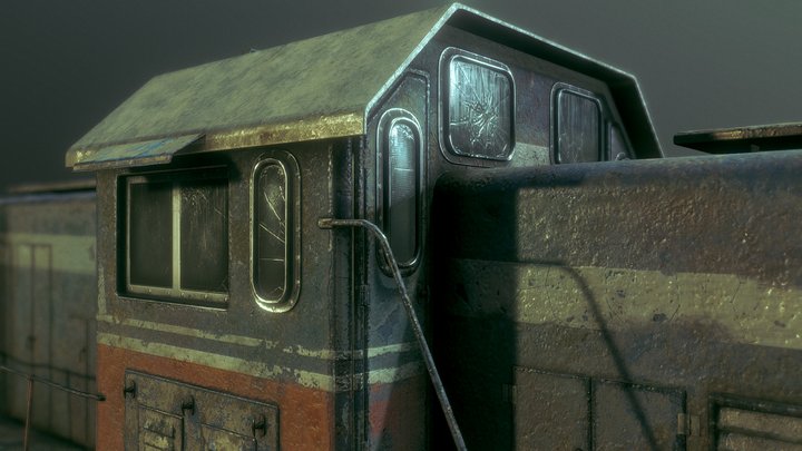Train engine 3D Model