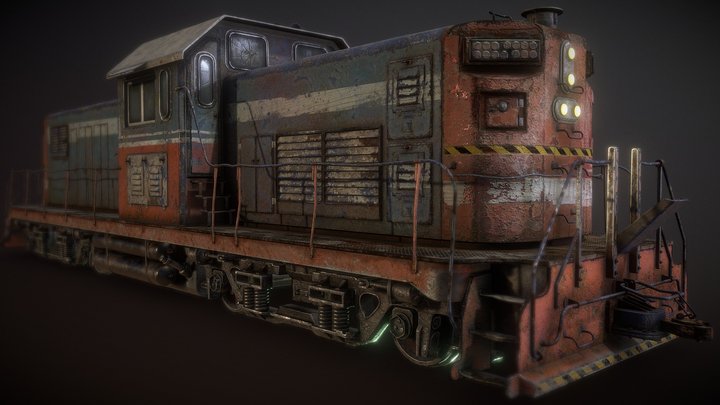 Train engine 3D Model