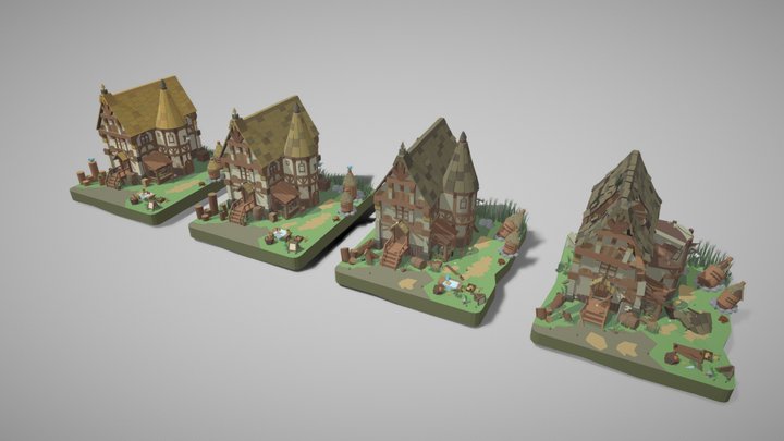 [XYZSchool] HW_Damage 3D Model
