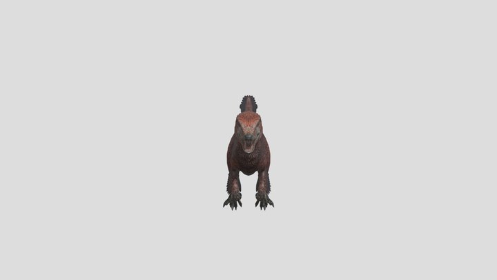 JW_ Alive_ Deinonychus 3D Model