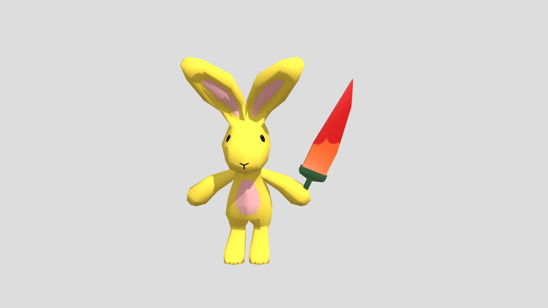 3D Sketchbook 8 - Rabbit with a Knife - Download Free 3D model by bzzy ...