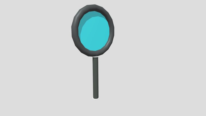 stylized magnifying glass_lowpoly – Free 3D Model STL