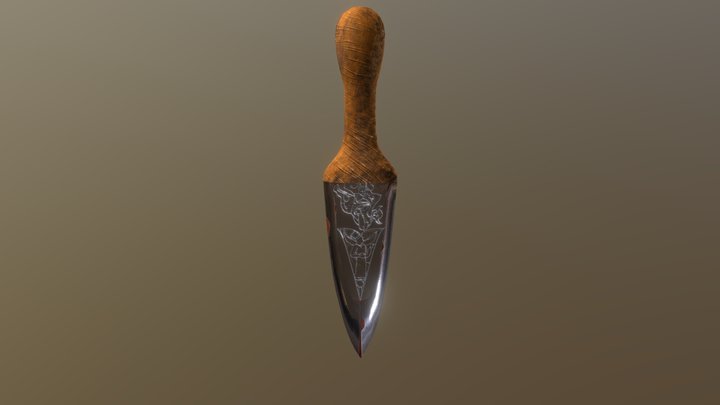 Ancient Push Dagger Collins Barracks Model 3D Model