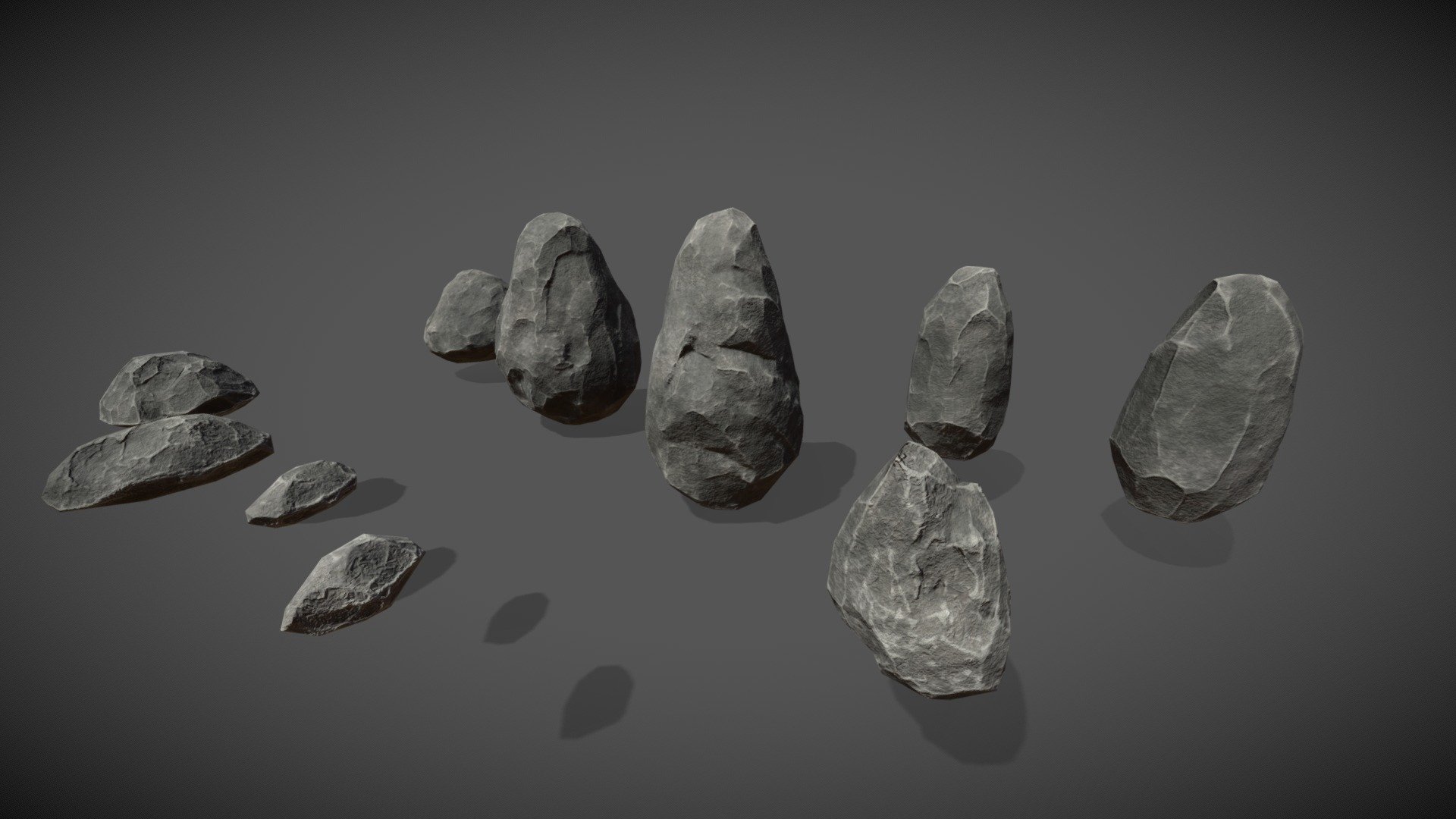 Gray Rocks assets - Buy Royalty Free 3D model by irs1182 [1e4144e ...