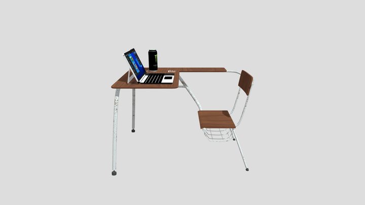 zohlati_school_desk 3D Model