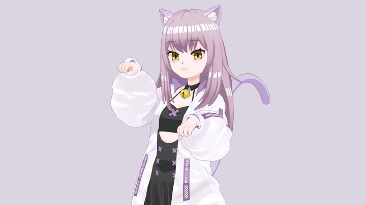 Mio - Anime Girl Character 3D Model