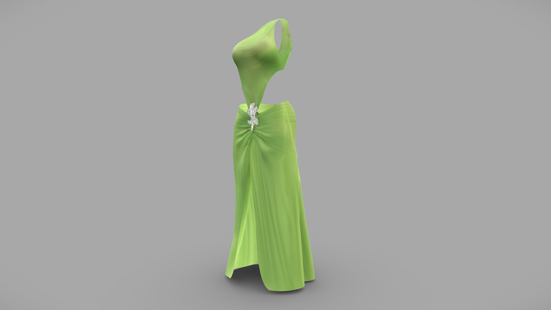 One Shoulder Prom Dress - Buy Royalty Free 3D model by 3dia [1e41ecc ...