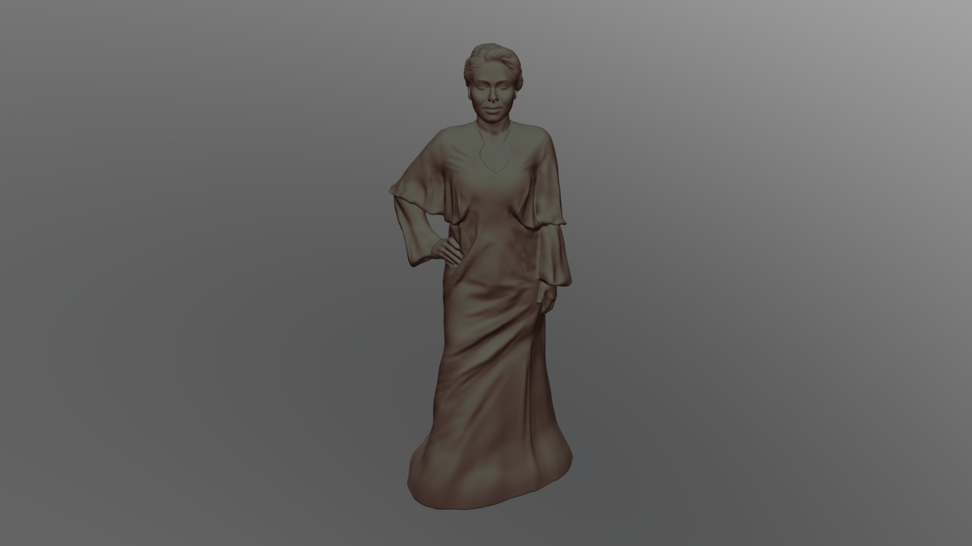 3D model Adele 3D printing ready - This is a 3D model of the Adele 3D printing ready. The 3D model is about a man in a dress.