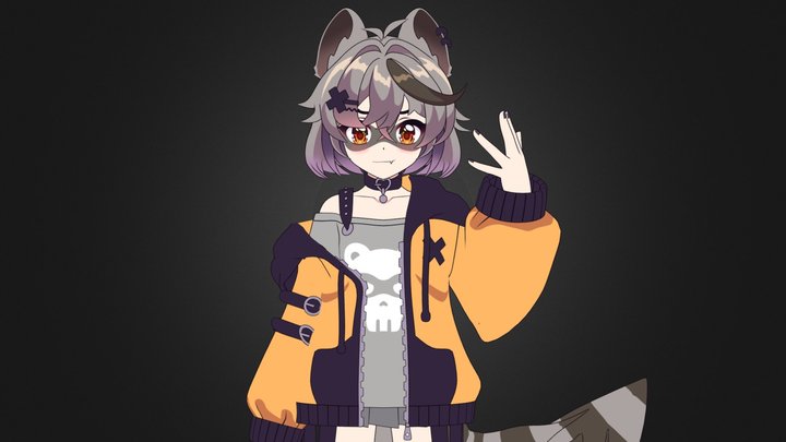 VRChat Snuffy V-Tuber 3d Model 3D Model