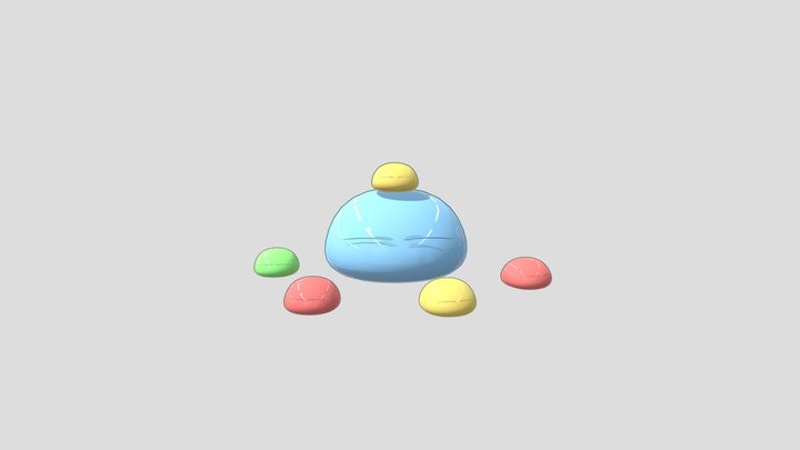 Rimuru Tempest Slime FAMILY 3D Model