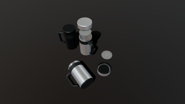 Thermos, Thermo Mug |  3D models for e-commerce 3D Model