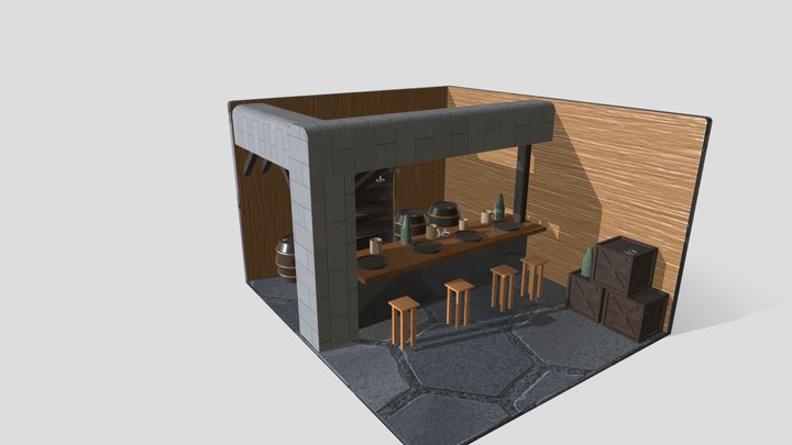 Bar 3D Model