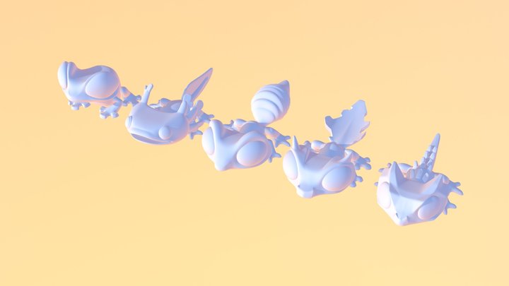 Crawling Critters WIP 3D Model