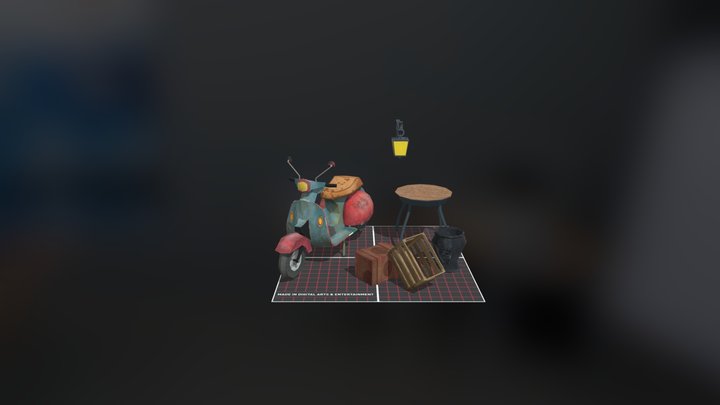 1DAE01_Boeren_Danté_PropsScene 3D Model