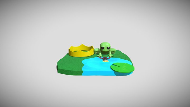 The Frog Prince 3D Model