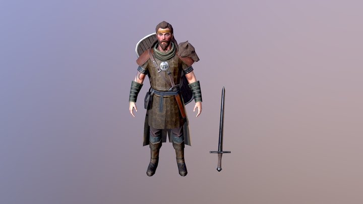 Barbarian_lod_2500tris 3D Model