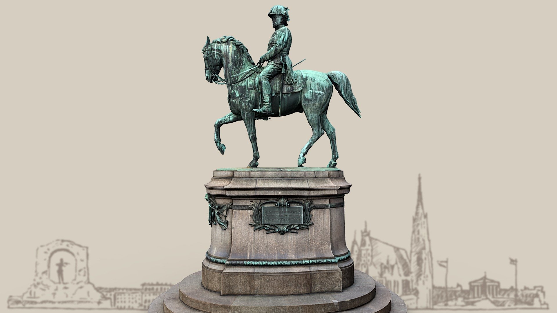 ErzherzogAlbrechtDenkmal Download Free 3D model by noe3d.at (www