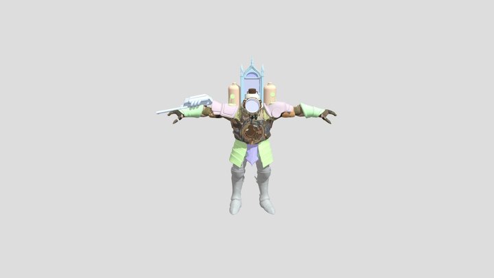 Titan clock man cadit to : @j's 3D Model