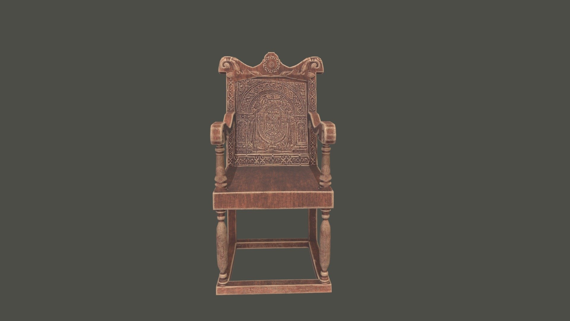 Royal Dining Chair 3D model by ColePaskuski (ColePask) [1e4a89f] Sketchfab