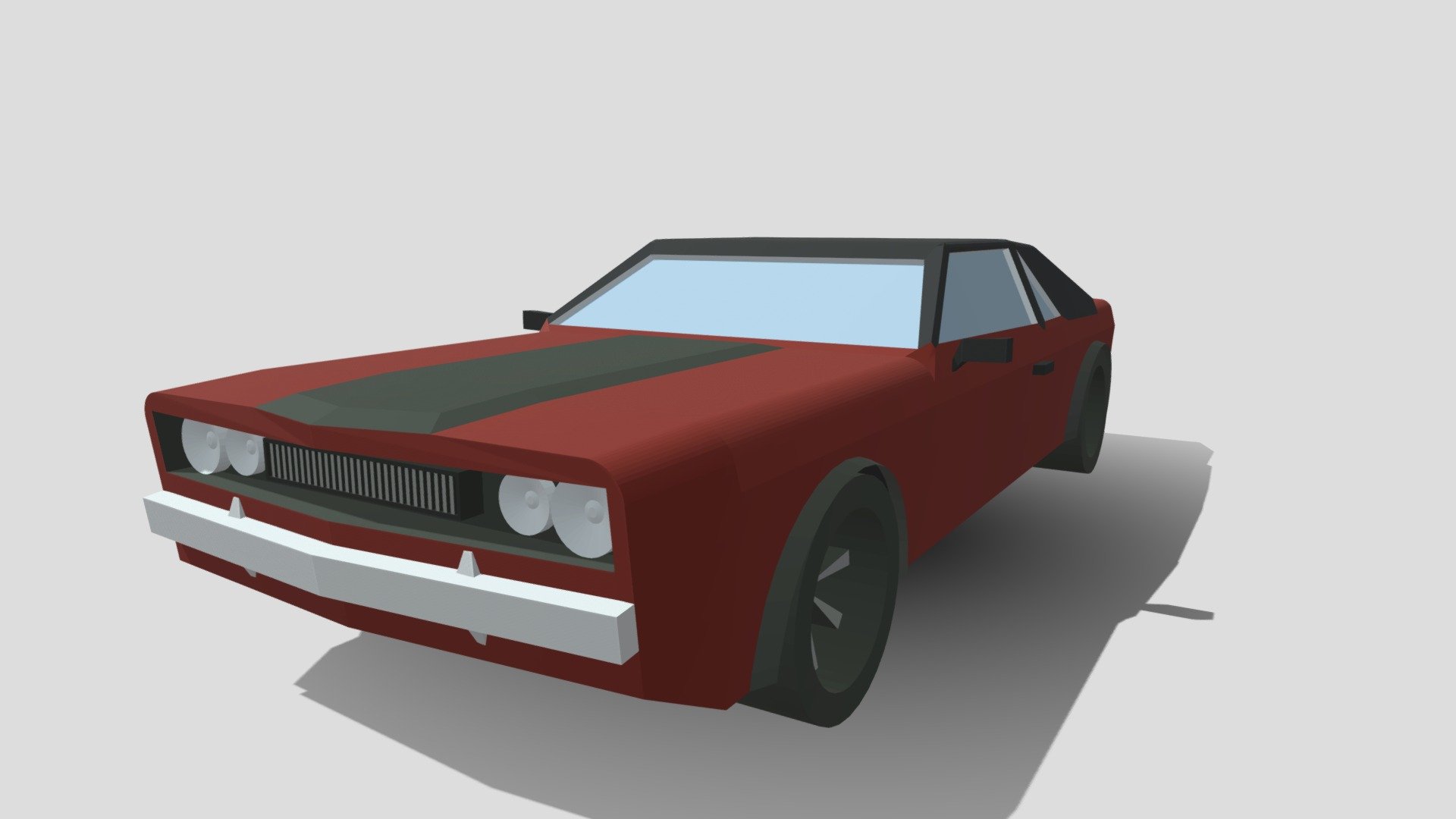 Minimalistic Car Dodge Challenger Lookalike