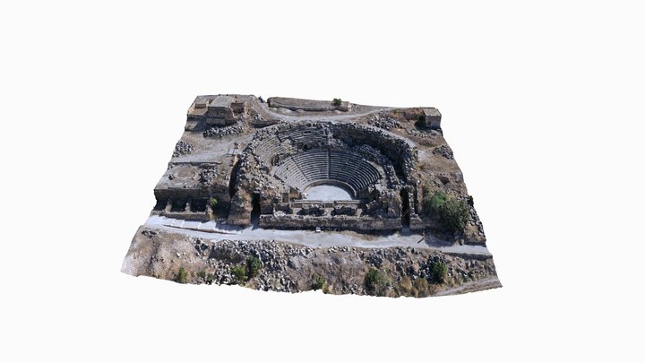 Umm Qais (Gadara) West Theatre 3D Model