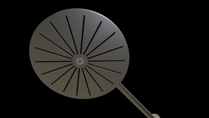 060 Single Brushed Steel 3D Model