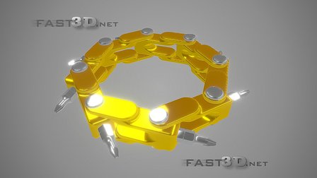 Screwdriver Chain 3D Model