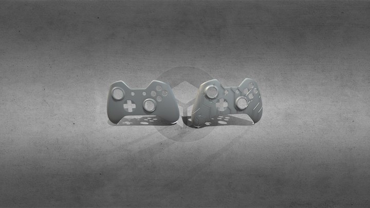 Xbox Controllers 3D Model