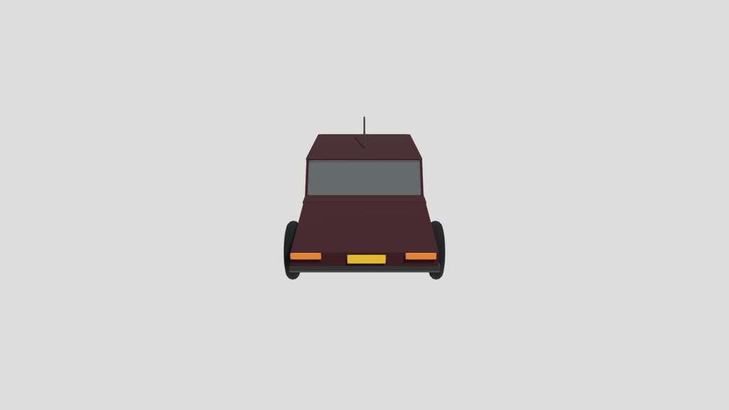 Renault 9 Low Poly