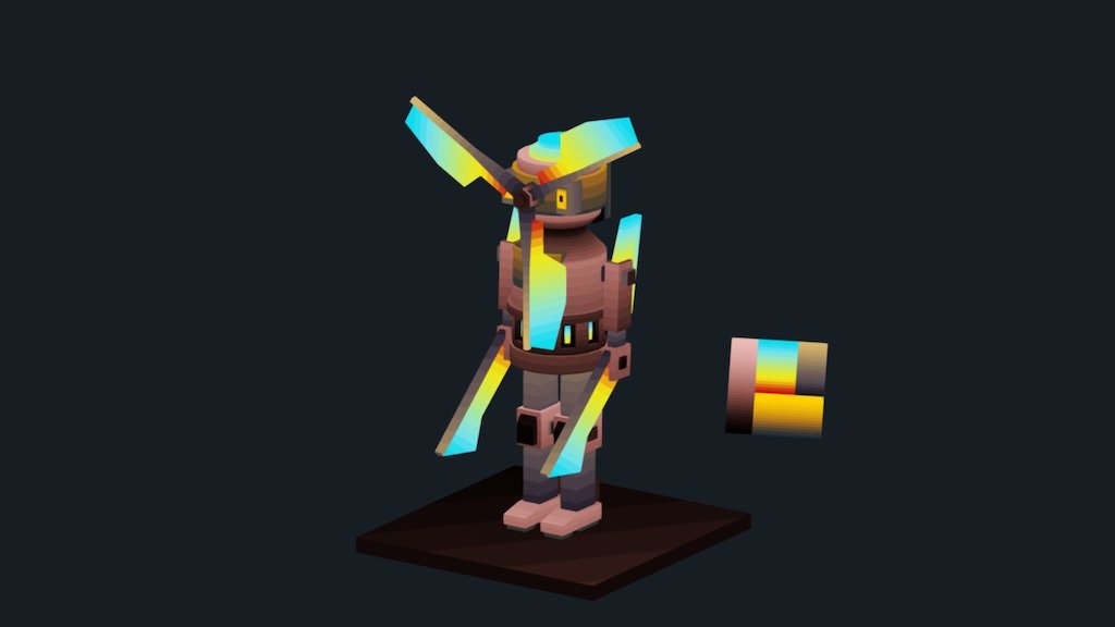 Windmill-Bot - 3D model by Lite [1e5179f] - Sketchfab