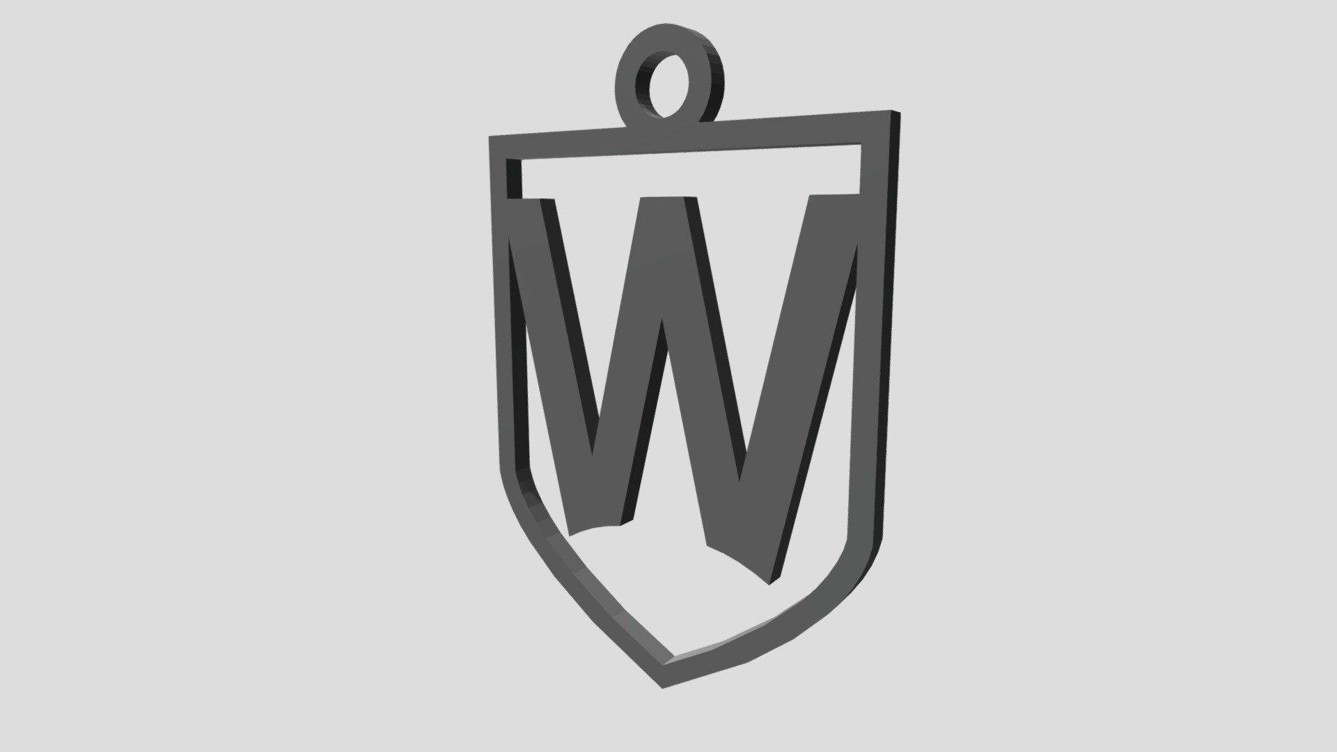WSU Keyring - 3D model by John_Ballantine [1e51d1f] - Sketchfab