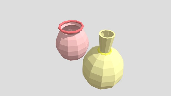 Lowpoly Vases