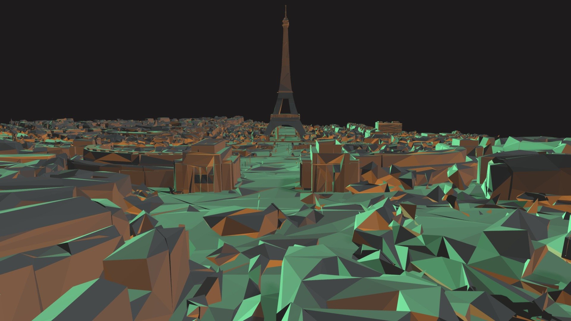 paris city 3d model free blender