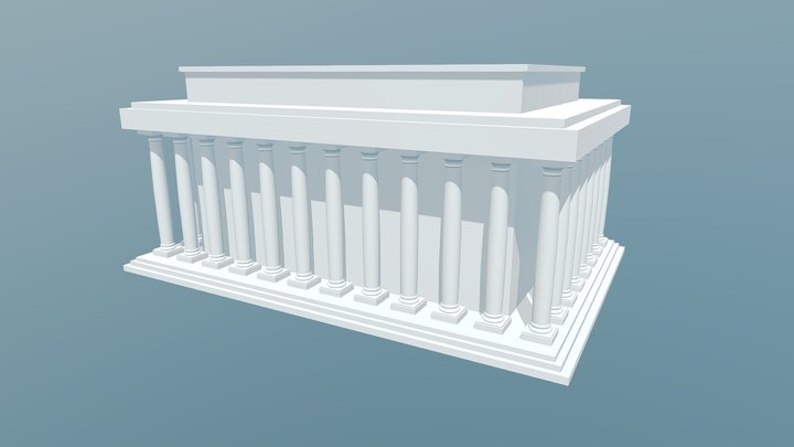 Lincoln Memorial: CGT116 Week 03 3D Model
